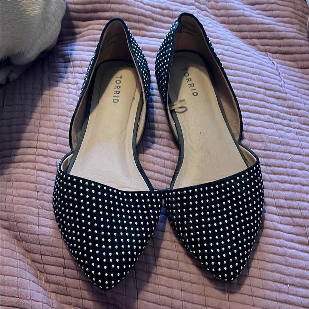 Torrid Black Flats Classic Slip-On Loafers